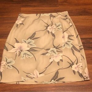 Tommy Bahama 100% Silk floral print wrap skirt.
